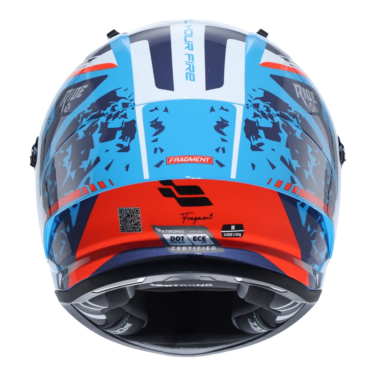XTR-R1 ECE-2206 XTRONG-GP FRAGMENT ROJO-AZUL BRILLO VISOR ROJO L | SKU19248 - Imagen 4