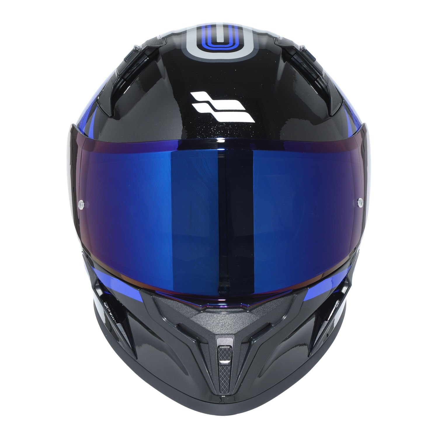 XTR-RANGER ECE-2206 XTRONG WARMUP NEGRO-AZUL BRILLO VISOR AZUL XL | SKU19303